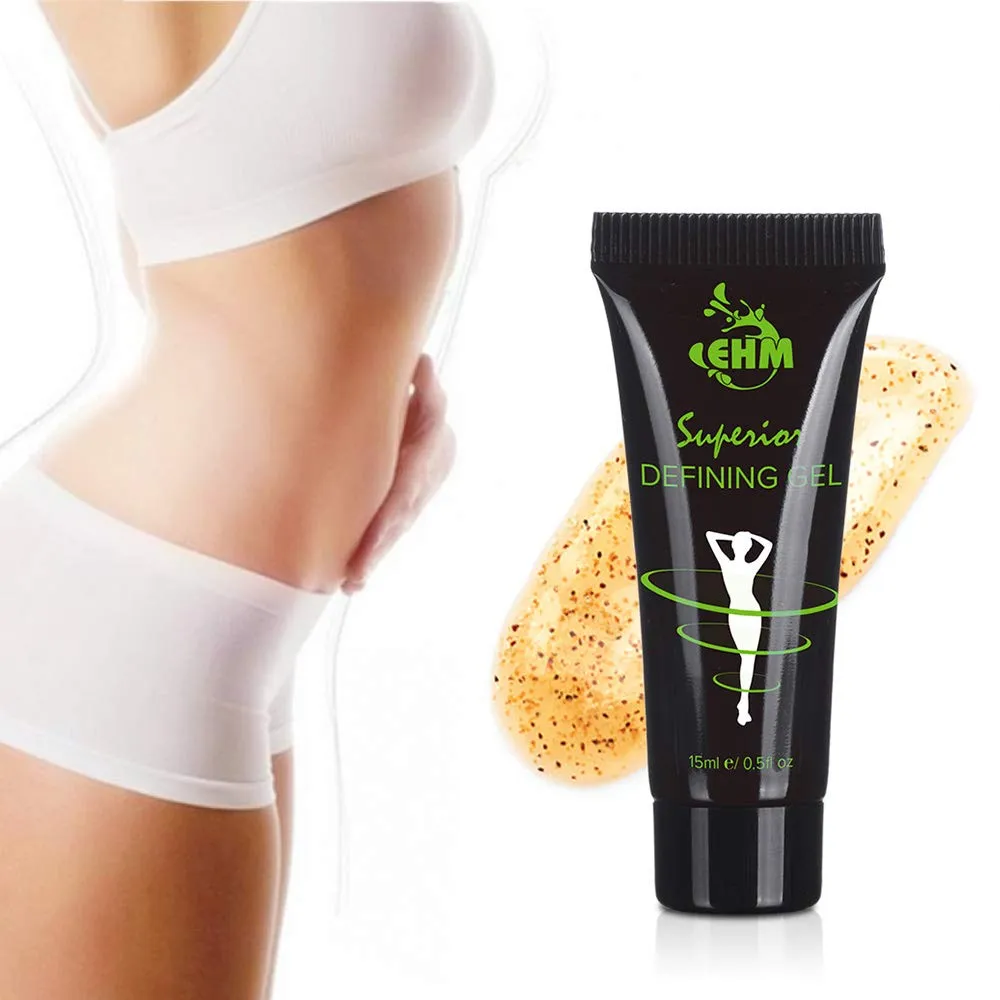 15ml Herbal Superior Body Defining Gel for Slimming Body Detox, Tone, Firm, Reduces the Appearance of Cellulite and Stretch Marks , Works Well with Ultimate Body Applicator Wraps! (1pc)
