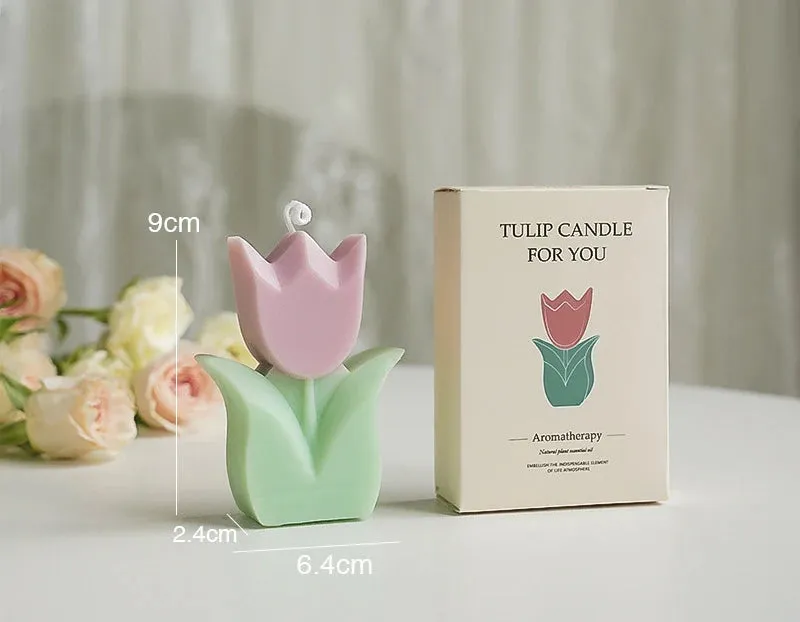 1PC Tulip Scented Flower Candle