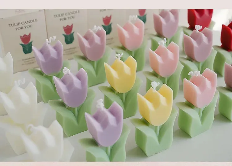 1PC Tulip Scented Flower Candle