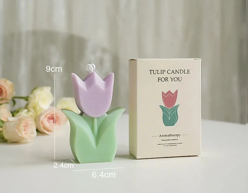 1PC Tulip Scented Flower Candle