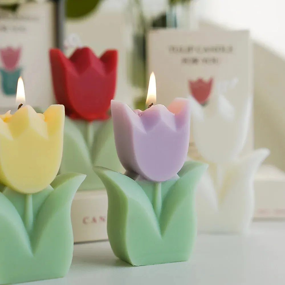 1PC Tulip Scented Flower Candle