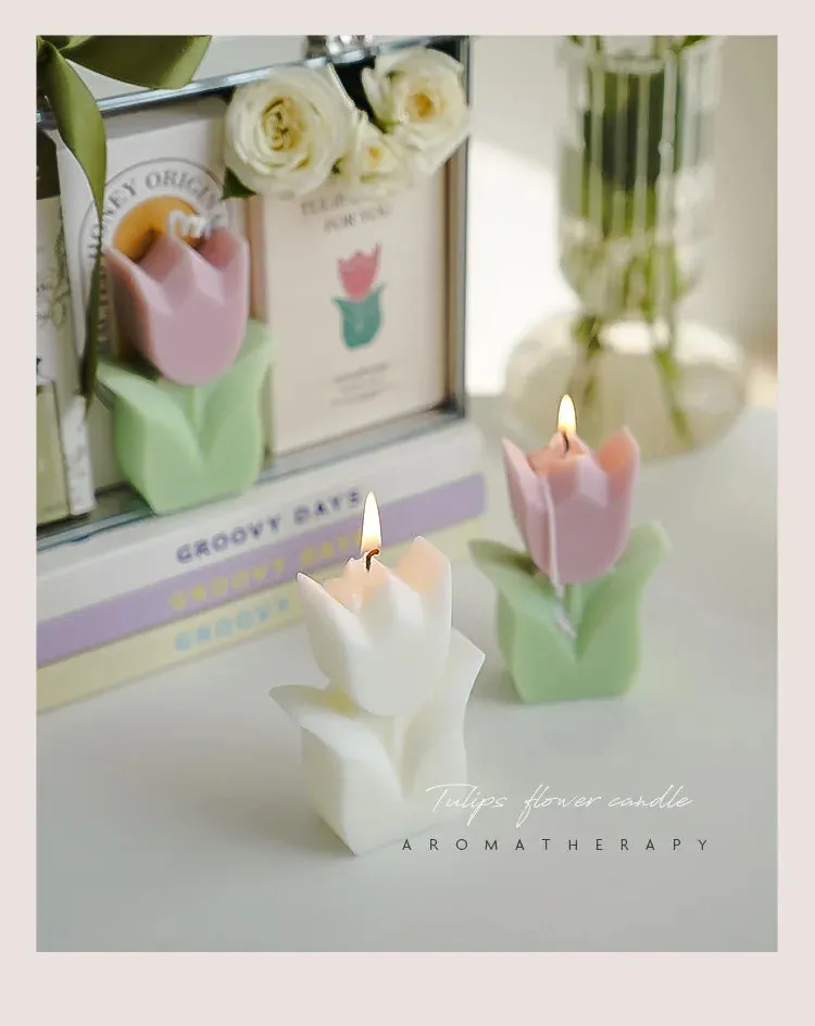 1PC Tulip Scented Flower Candle