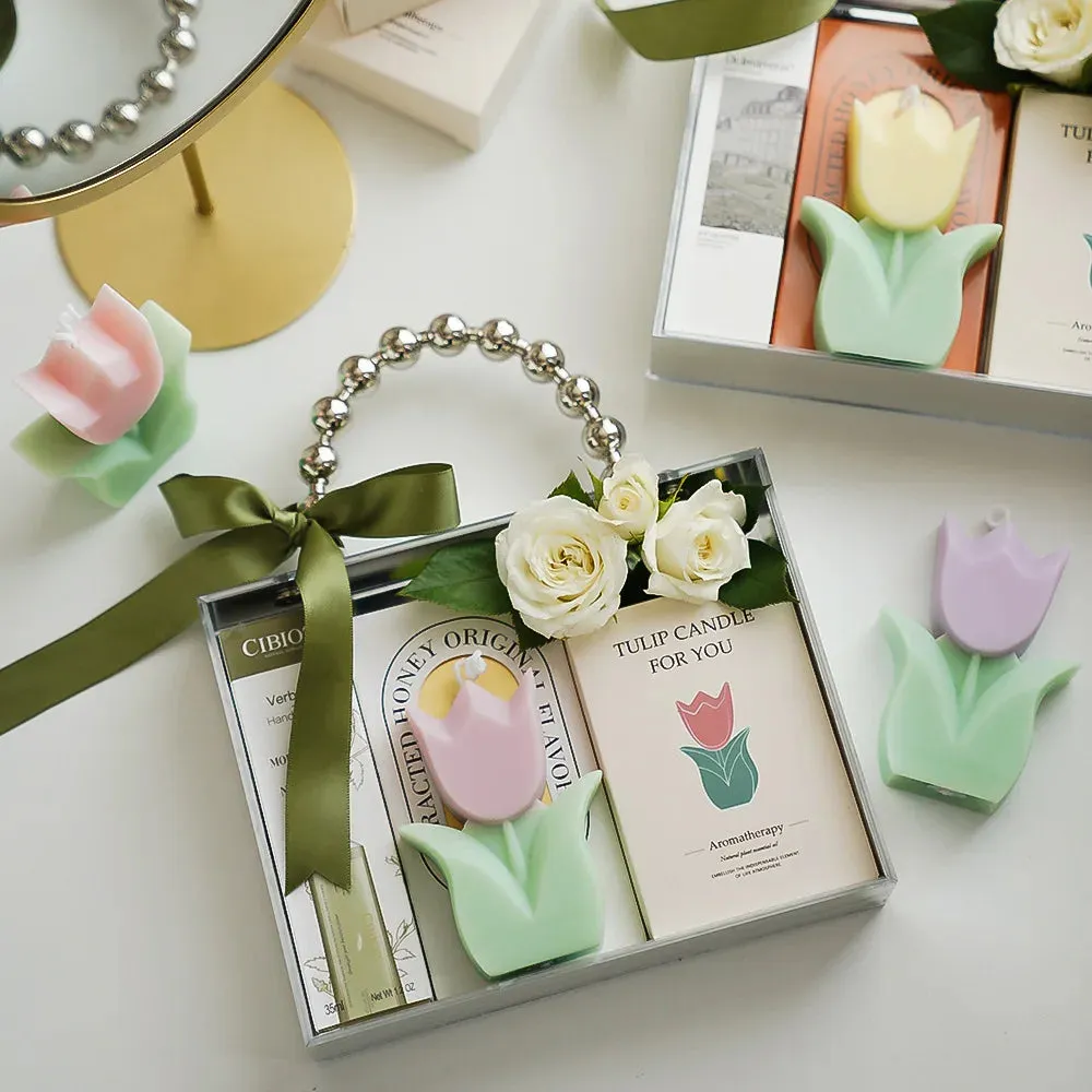1PC Tulip Scented Flower Candle