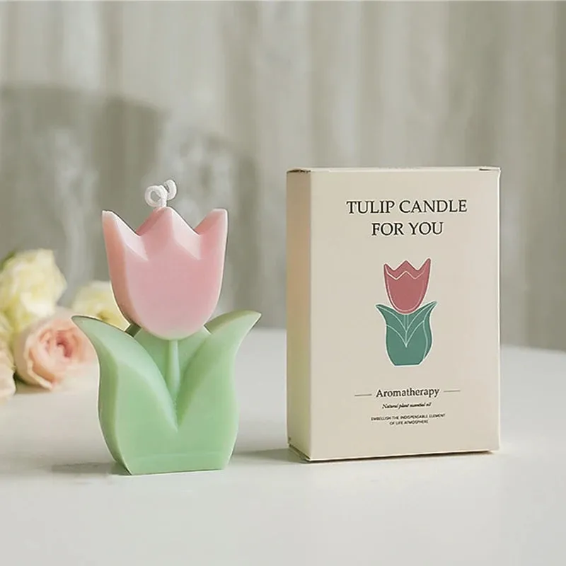 1PC Tulip Scented Flower Candle