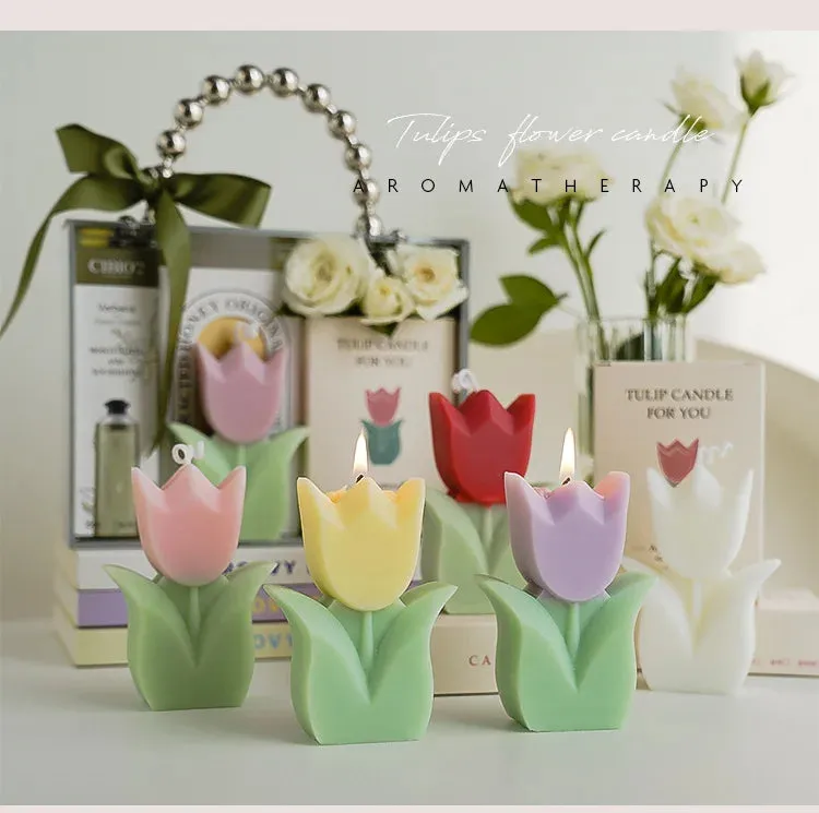 1PC Tulip Scented Flower Candle