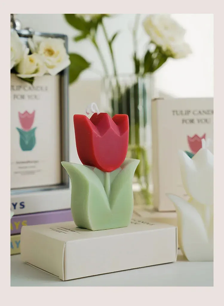 1PC Tulip Scented Flower Candle