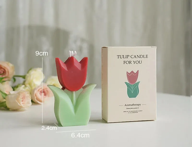 1PC Tulip Scented Flower Candle