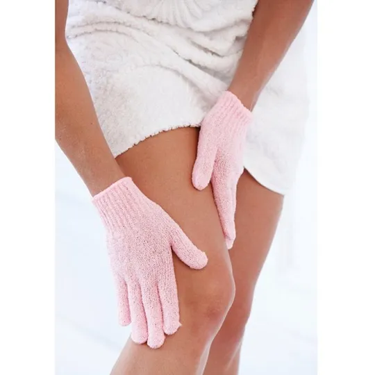 4 Pairs Home Bath Shower scrub Soap Foam Skin Body Face Clean Gloves