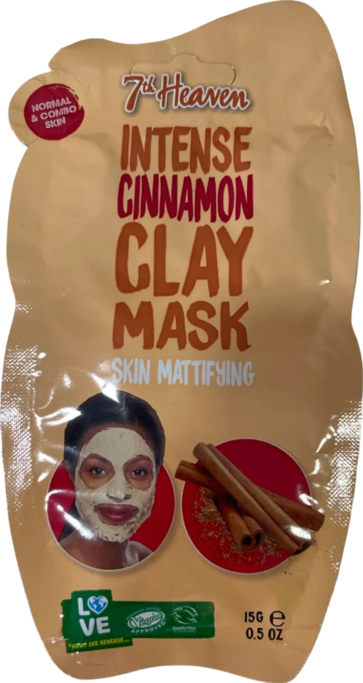 7th Heaven Intense Cinnamon Clay Mask Skin Mattifying 15g