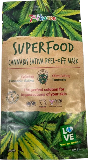 7th Heaven Superfood Cannabis Sativa Peel-Off Mask 10ml