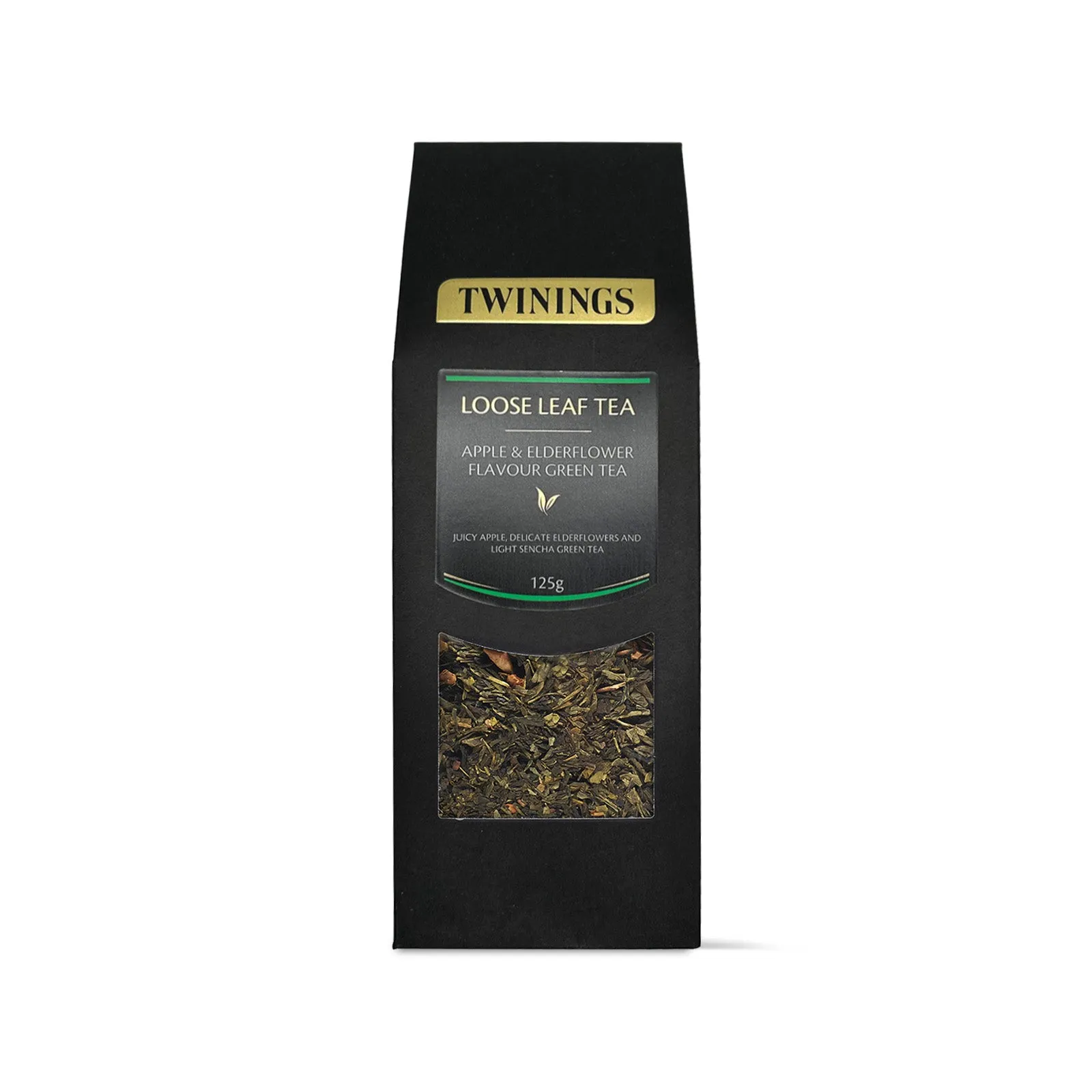 Apple & Elderflower Flavour Green Tea - 125g Loose Leaf Tea