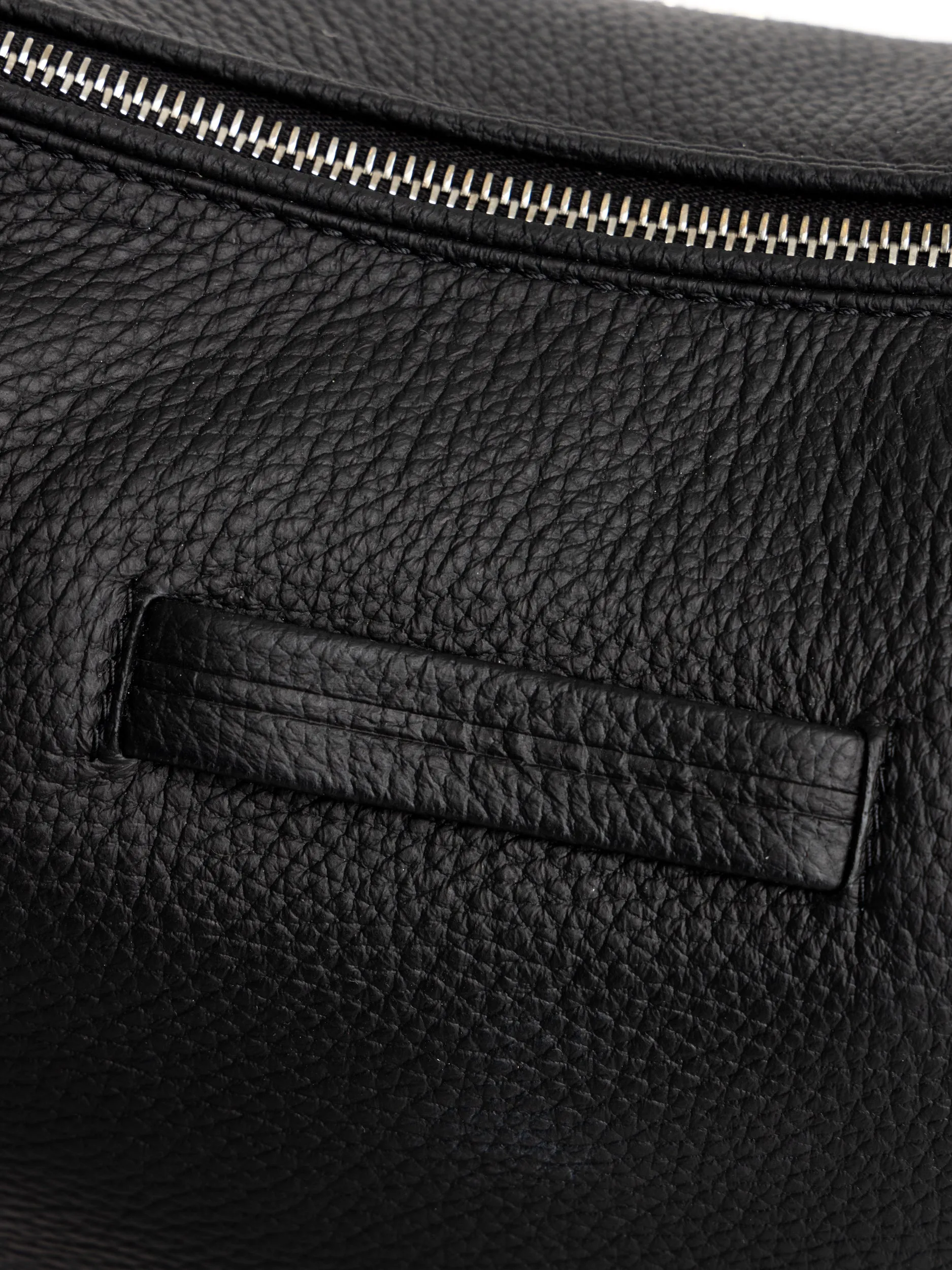 Black Deerskin Hobo Panorama Mini Bag
