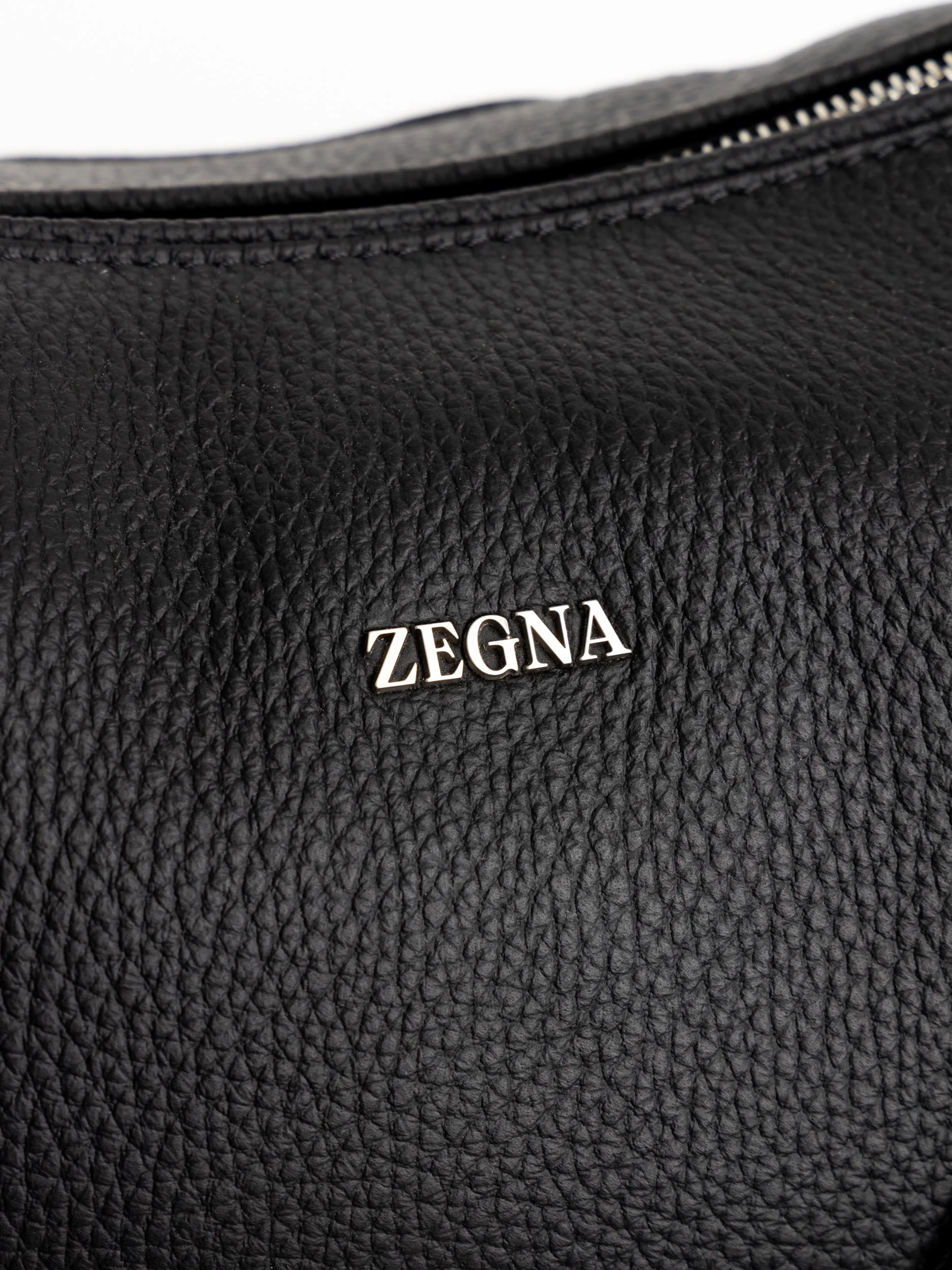 Black Deerskin Hobo Panorama Mini Bag