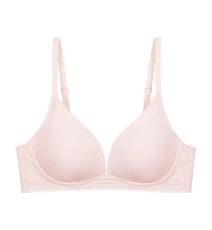 DECORATIVE INSIDE-OUT NON-WIRED PUSH-UP DEEP V BRA
