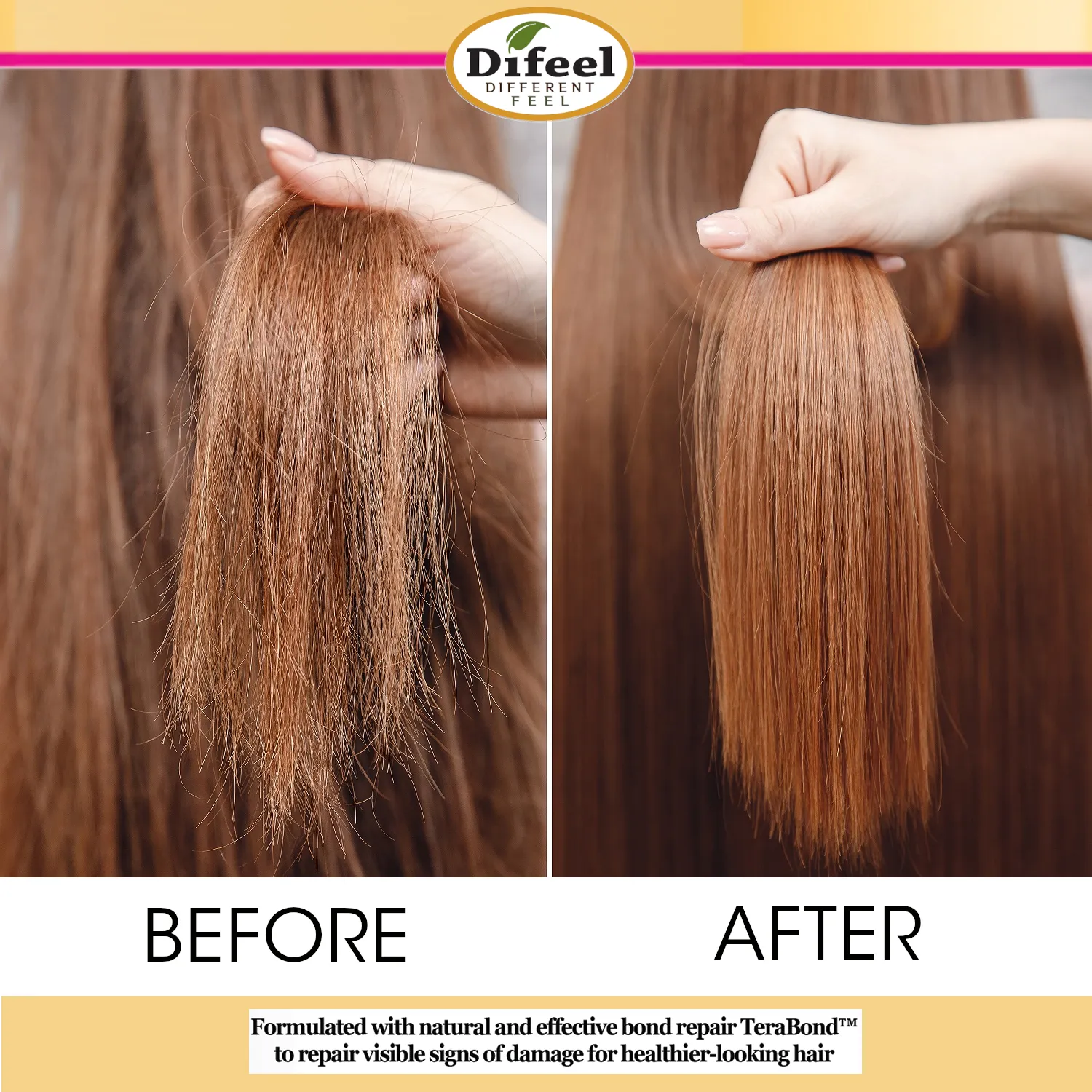 Difeel Bond & Repair Sulfate Free Shampoo 33.8 oz.