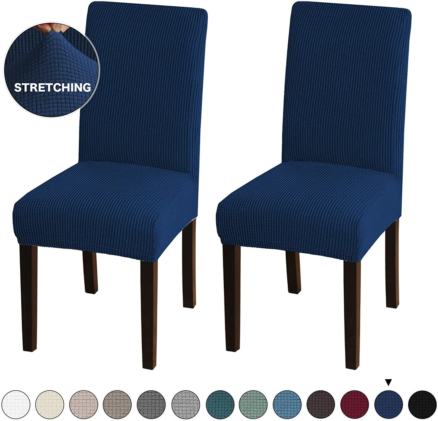 Dining Room Chair Covers Stretch Furniture Protector Covers Removable Washable Set of 2