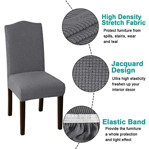 Dining Room Chair Covers Stretch Furniture Protector Covers Removable Washable Set of 2