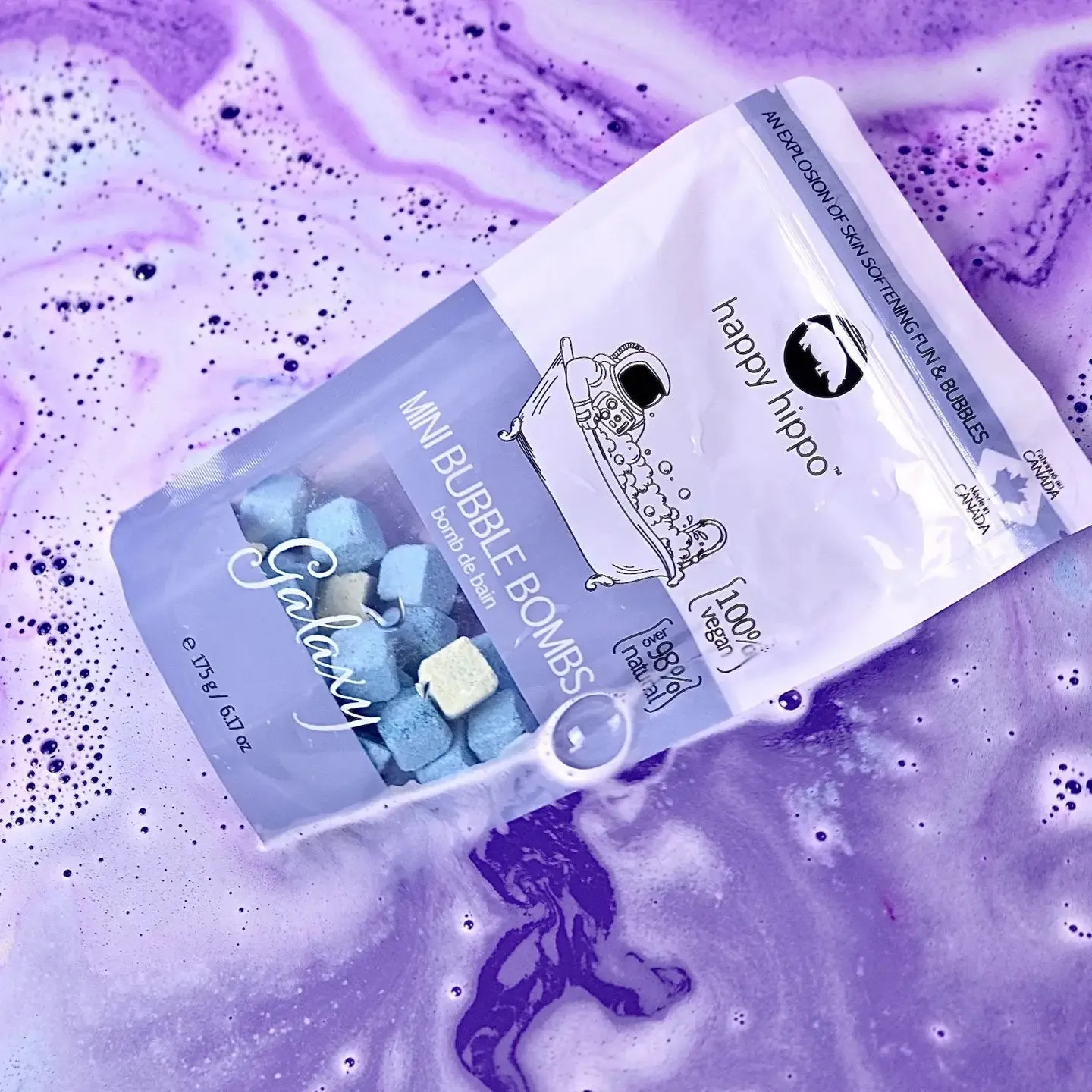 Happy Hippo Galaxy Mini Bubble Bombs