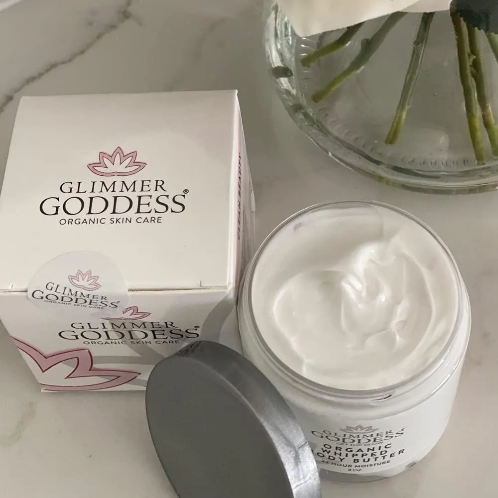 Honeysuckle Scent Organic Whipped Body Butter Vegan 24 Hr Hydration 8 fl oz
