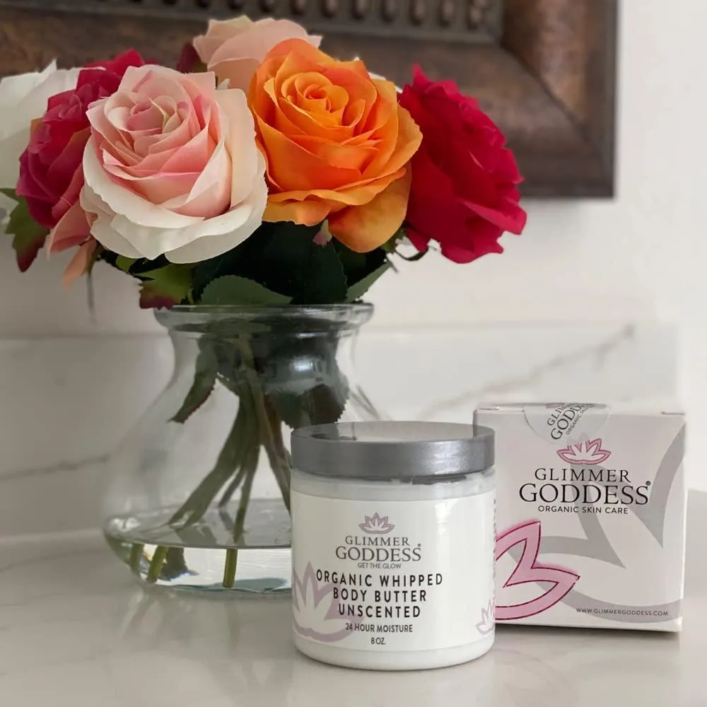 Honeysuckle Scent Organic Whipped Body Butter Vegan 24 Hr Hydration 8 fl oz