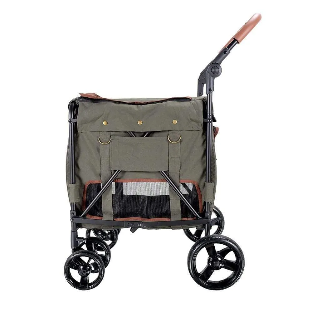 Ibiyaya® Gentle Giant Wagon Dog Pram | Army Green