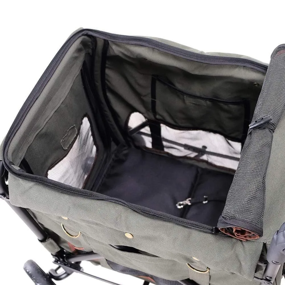 Ibiyaya® Gentle Giant Wagon Dog Pram | Army Green