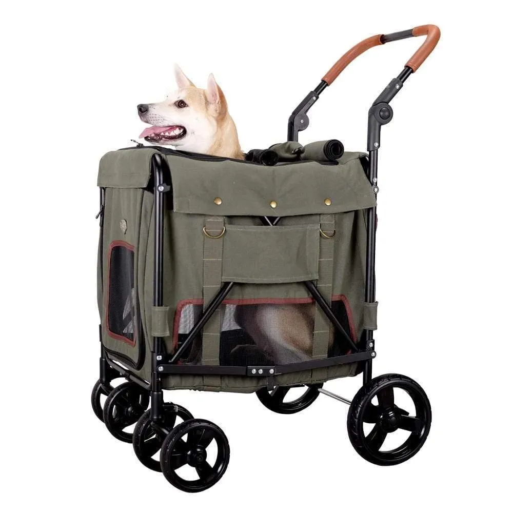 Ibiyaya® Gentle Giant Wagon Dog Pram | Army Green