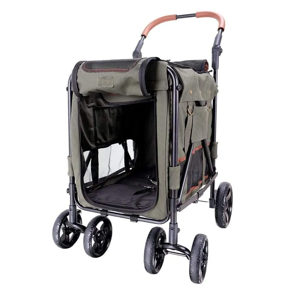 Ibiyaya® Gentle Giant Wagon Dog Pram | Army Green