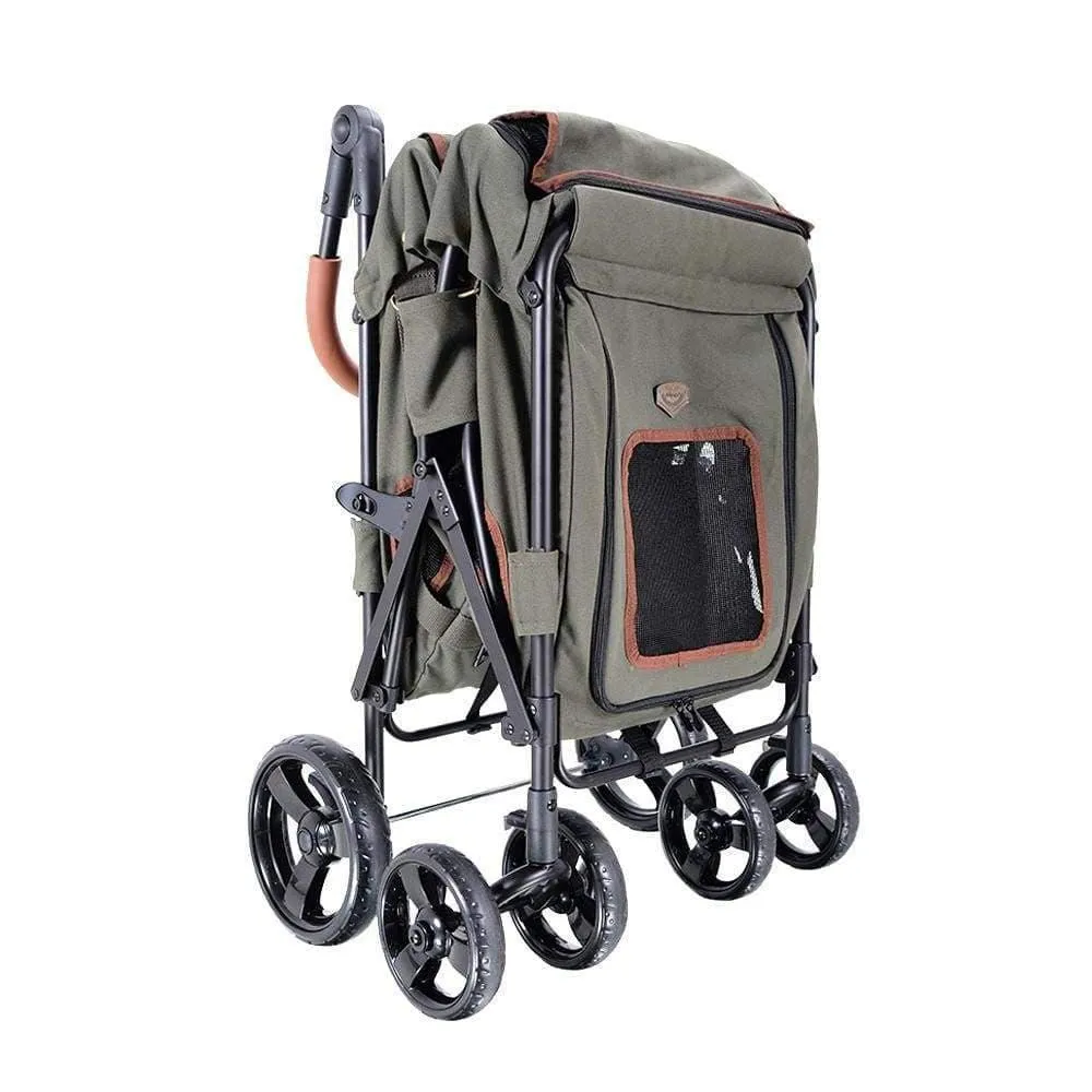 Ibiyaya® Gentle Giant Wagon Dog Pram | Army Green