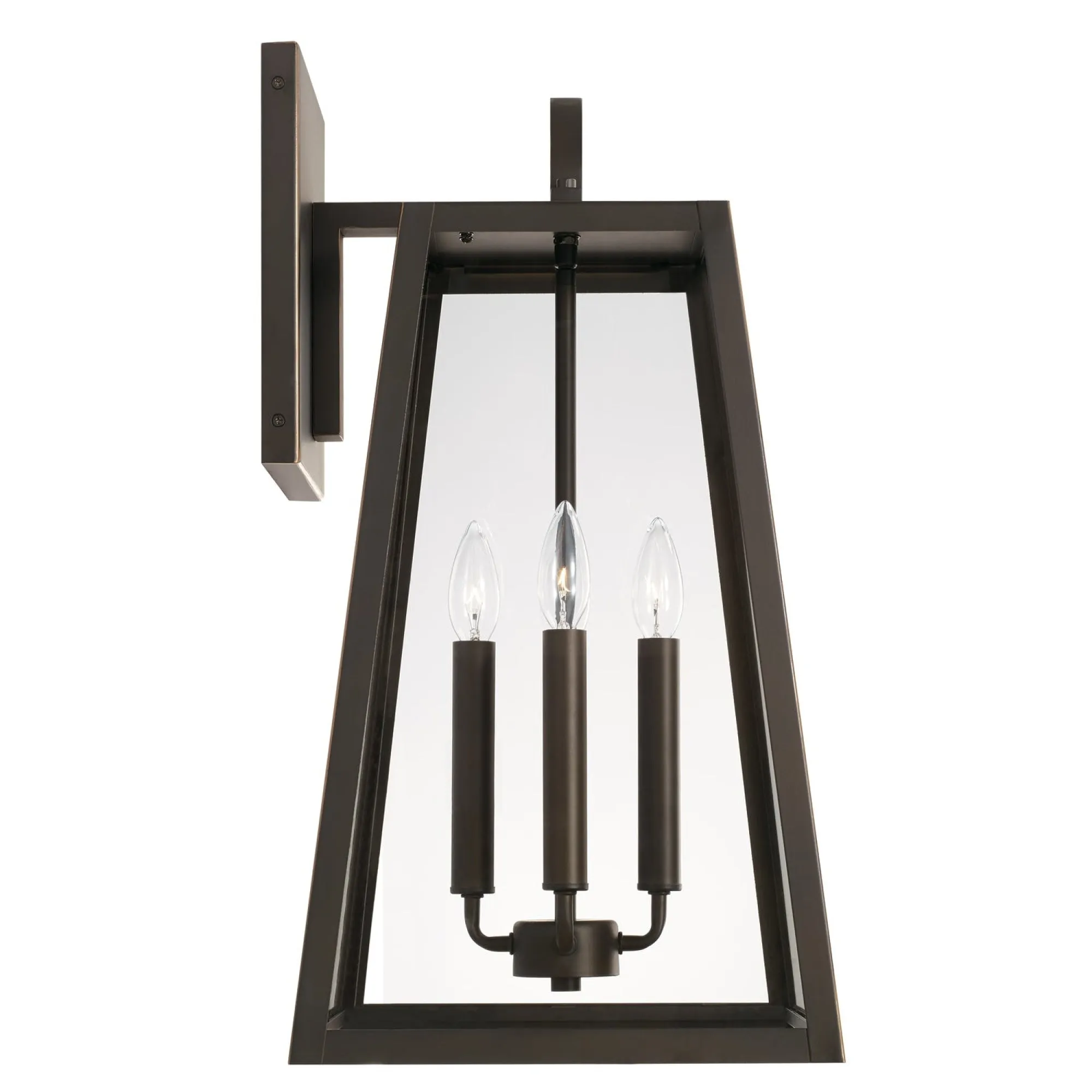 Leighton - 4 Light Coastal Outdoor Wall Lantern - 23" - Oiled Bronze
