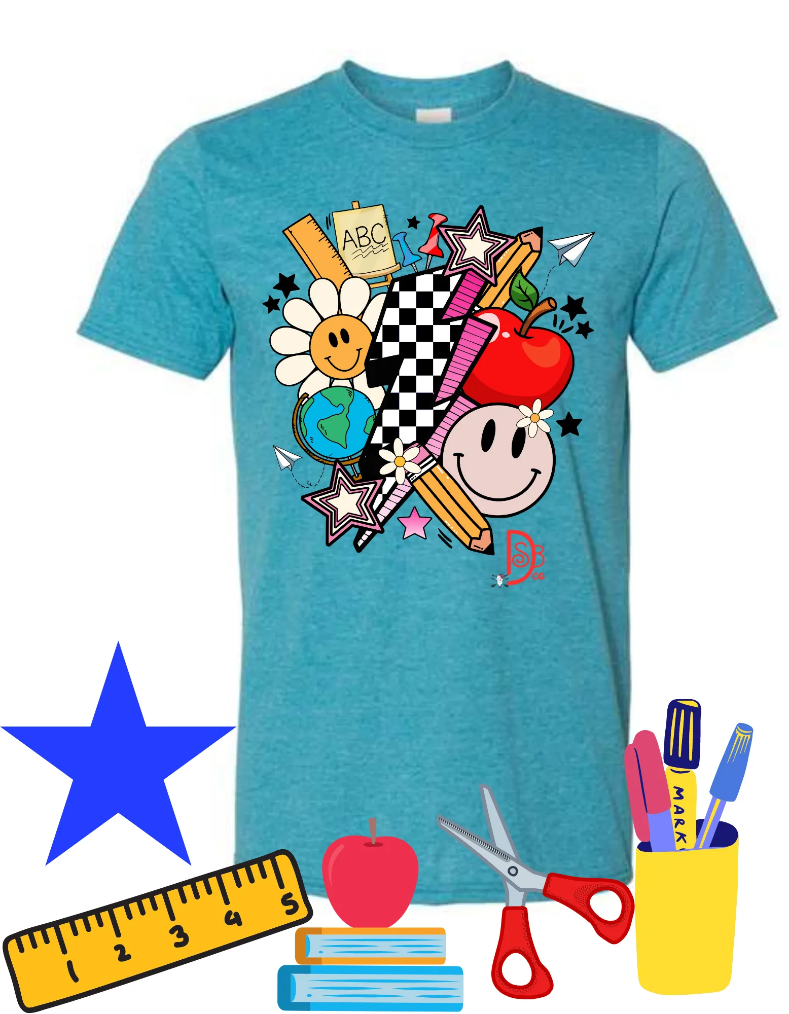 Lightening Bolt Teacher Graphic Tee