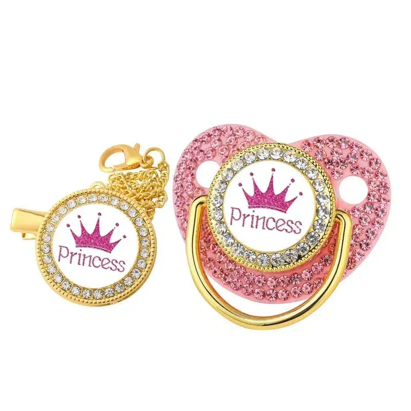 Luxury Princess & Prince Baby Bling Pacifier