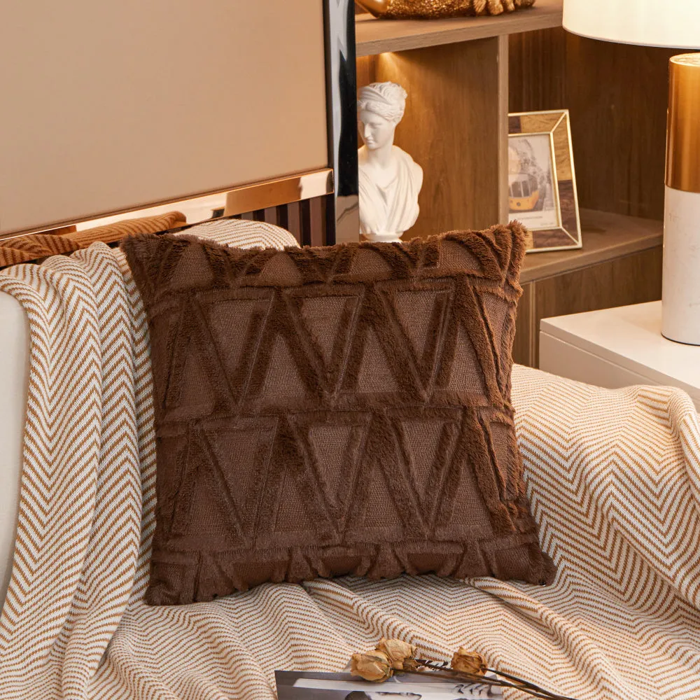Luxury Style Square Decorative Throw Pillow  with insert