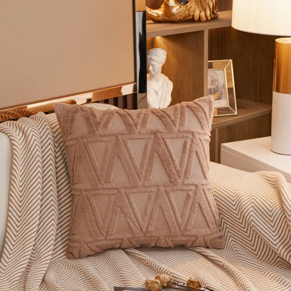 Luxury Style Square Decorative Throw Pillow  with insert