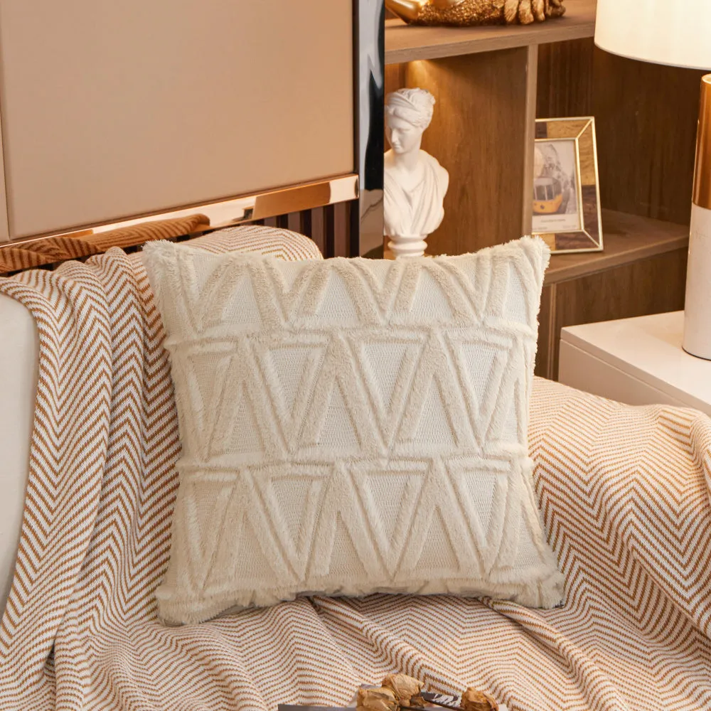 Luxury Style Square Decorative Throw Pillow  with insert