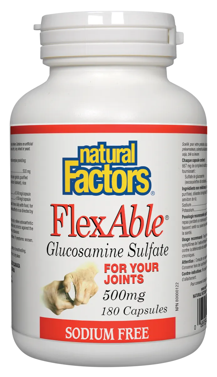 Natural Factors Flexable Glucosamine Sulfate (180 Capsules)