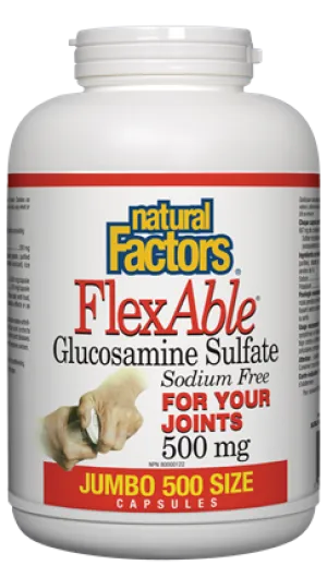Natural Factors Flexable Glucosamine Sulfate (500 Capsules)