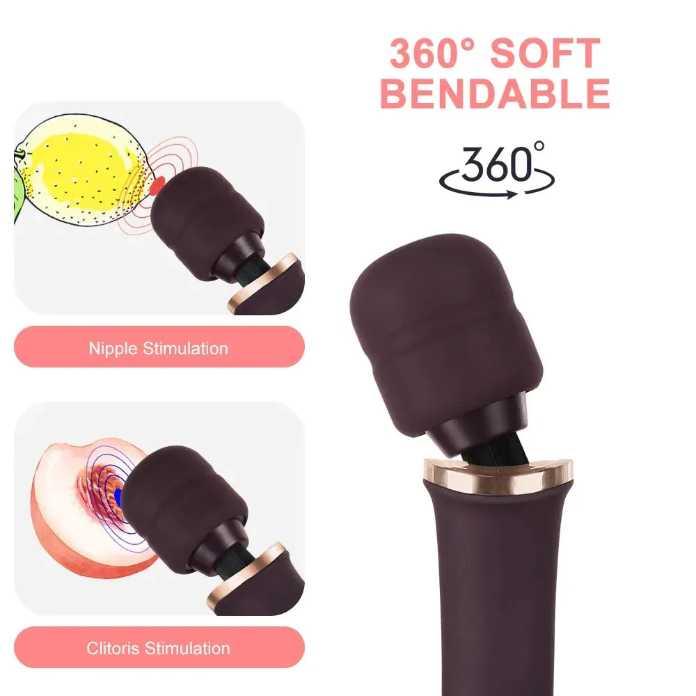 Olympia Luxury 10-Speed Ergonomic Sex Wand Vibrator Clitoral Stimulator