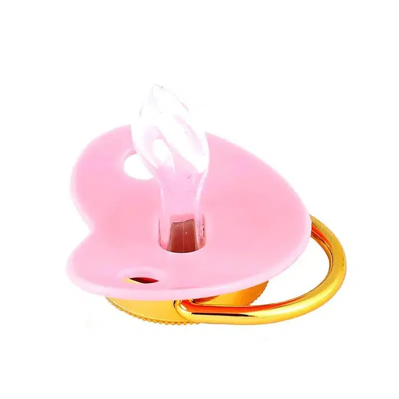 Pink Crystalized Luxury Baby Bling Pacifier & Clips