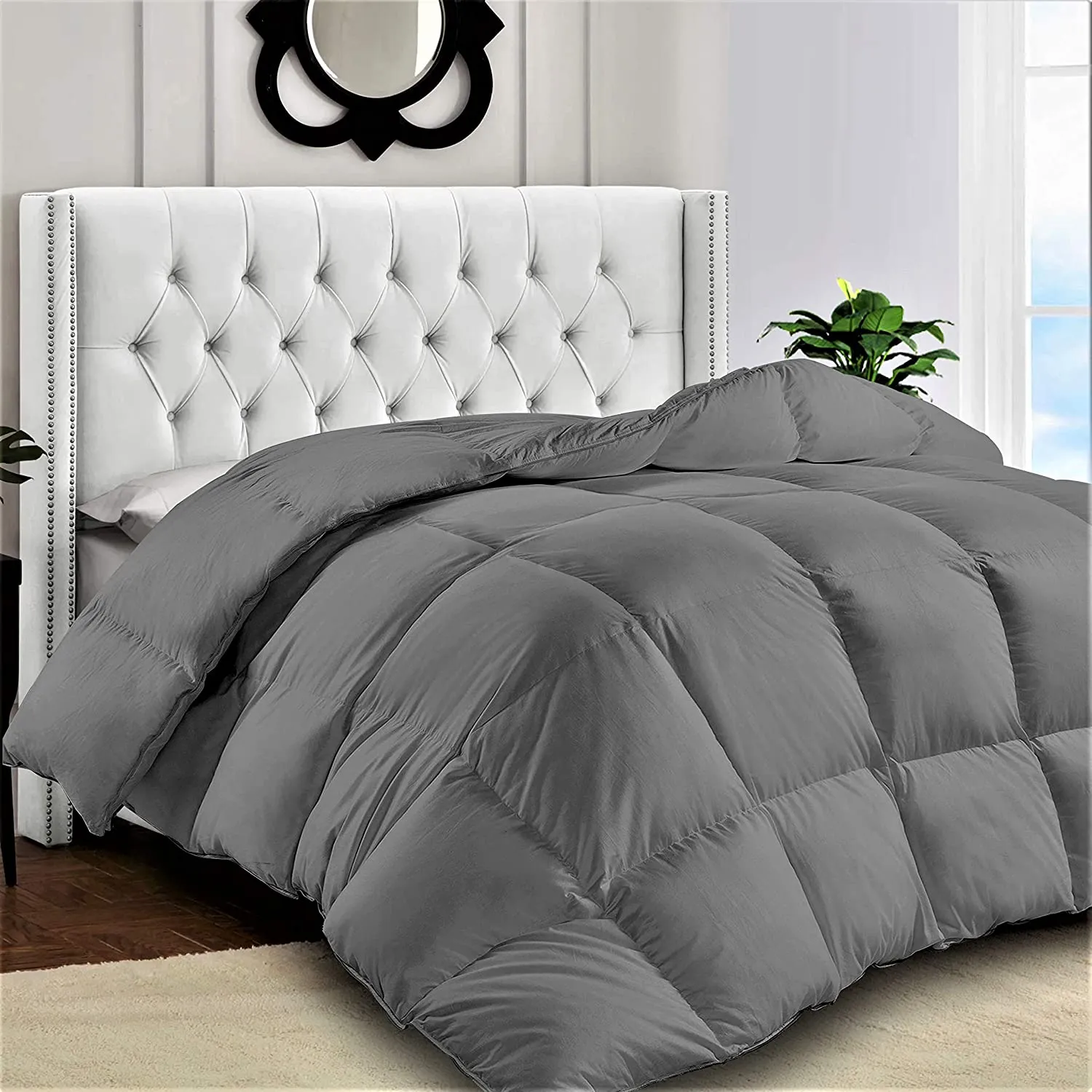 Premium Quality Heavy Quilted Duvet Insert Stand Alone Comforter Corner Tabs Hypoallergenic