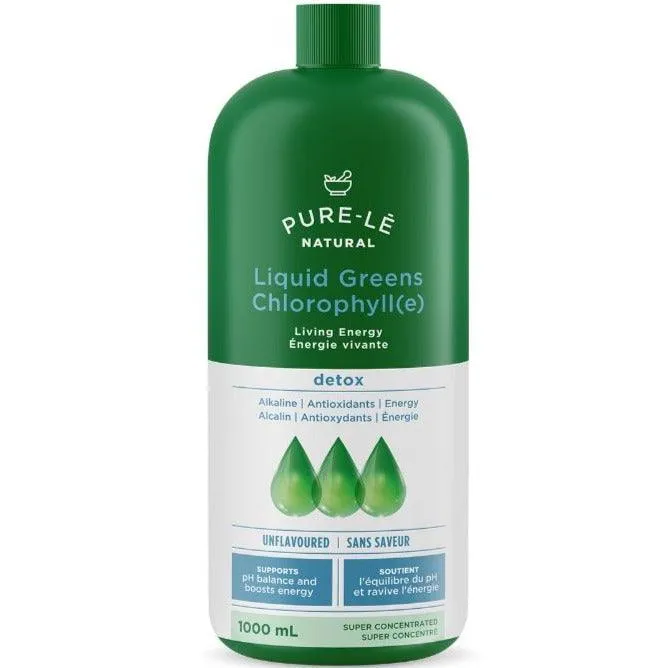 Pure-le Natural Liquid Greens Chlorophyll Super Concentrate Unflavoured 1L