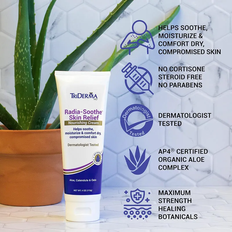 Radiation Skin Relief Soothing and Healing Cream by TriDerma 4 oz