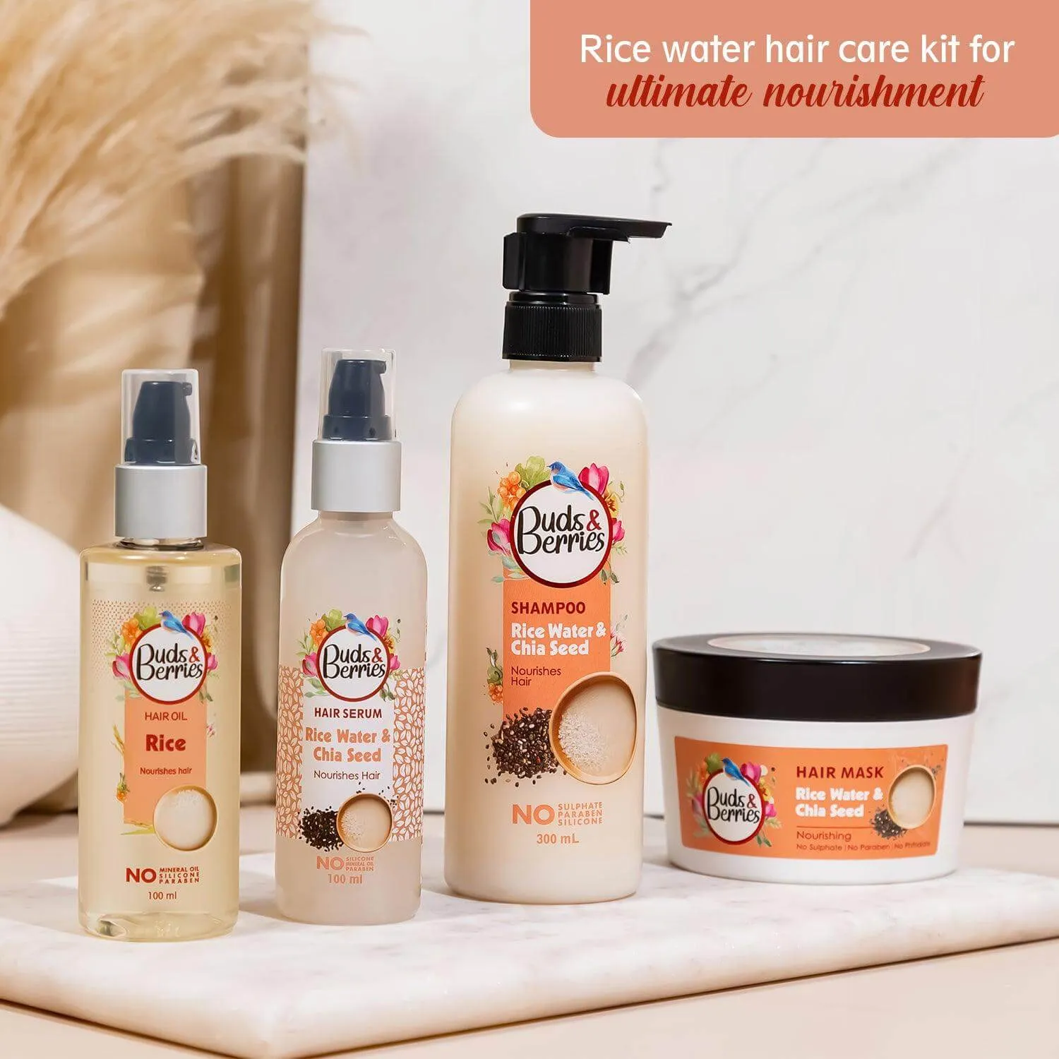 Rice Hair Oil for Nourishing Hair | No Mineral Oil, No Silicone  - 100 ml