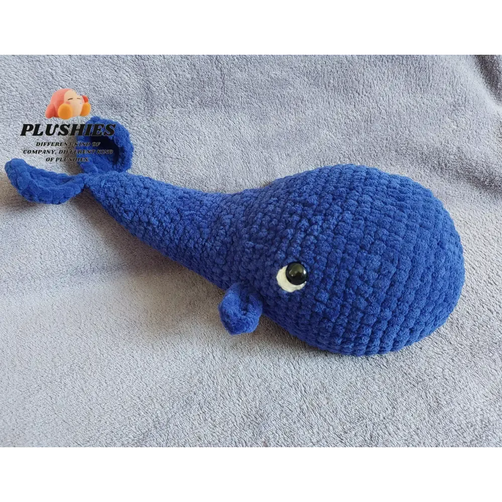 Soft Velluto Baby Whale Plush