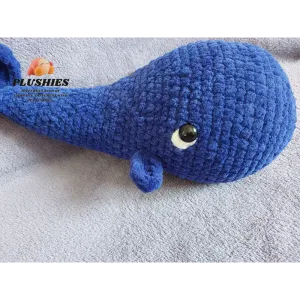 Soft Velluto Baby Whale Plush