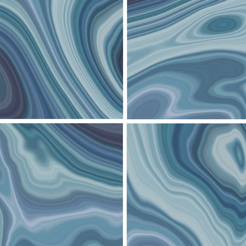 Stream Blue, 6" x 6" - Porcelain Tile