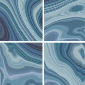 Stream Blue, 6" x 6" - Porcelain Tile
