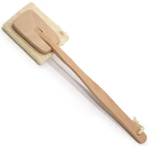 Sustainable Hemu Wood & Loofah Long Handle Bath & Shower Brush