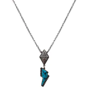 The Lightening Bolt Concho Fashion Necklace